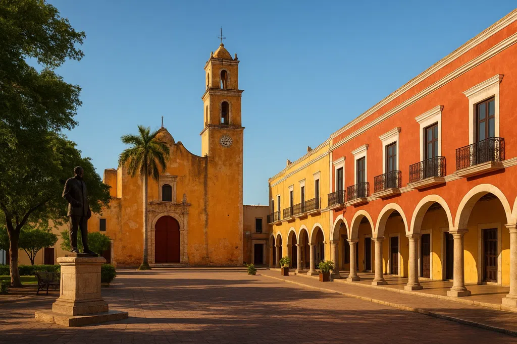 Establishing scene of Cancun